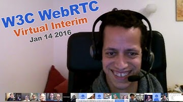 W3C WebRTC Virtual Interim Jan 2016