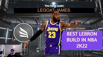 LEBRON JAMES BUILD ON NBA 2K22!!! BEST SMALL FORWARD BUILD ON CURRENT GEN!!