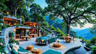 Relaxing Summer Jazz To Start New Day | Tranquil Morning Jazz In Cozy Forest Cabin For Positive Mood screenshot 3
