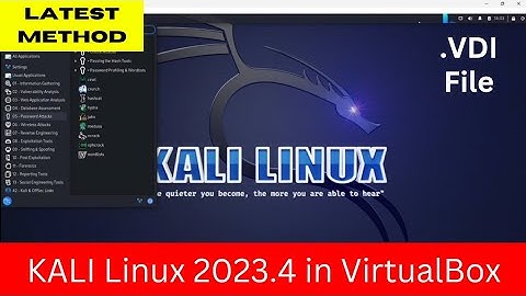 How To Install Kali Linux On Virtualbox In Windows 10/11 || 2023.4 Update