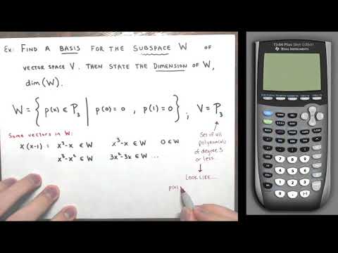 Find a Basis for a Given Subspace