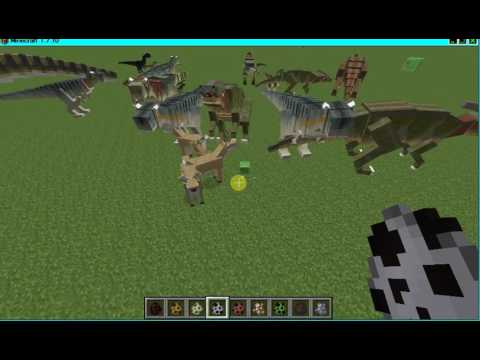 Minecraft 1.8 XXL Mod Review -- Jurasic World Mod (2.0 