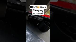 Help My J1772 Tesla Charging Adapter is STUCK! #shorts