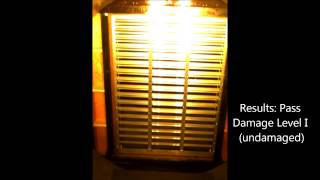 United Enertech Model BRFL-D-6.1 Blast Louver Test (shock tube)