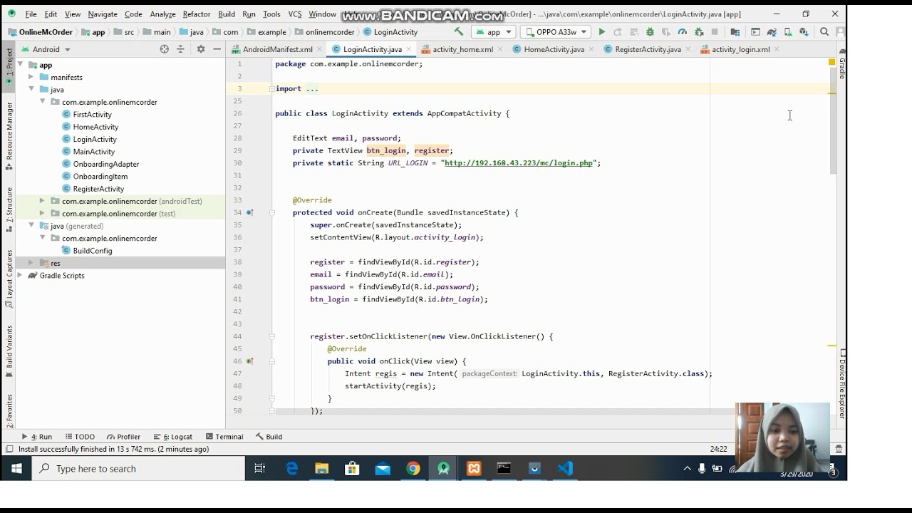 #Part6 Coding Login - Android Studio - YouTube
