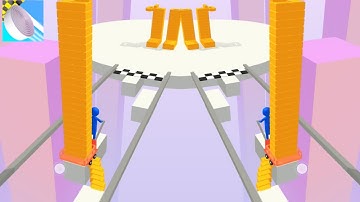 Brick Builder Game Colors Run All Levels Gameplay iOS,Android Mobile Walkthrough Level JHVK