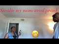 Stealin my mom Cannabis Prank 😬 *I GOT BEAT UP*