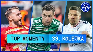 WSZYSTKIE GOLE 33. KOLEJKI | TOP MOMENTY | SKRÓTY | Ekstraklasa 2022/23