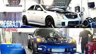 My 7.2Liter CTSV and ProCharged C6Z Hits the Dyno | MGR vs MGR