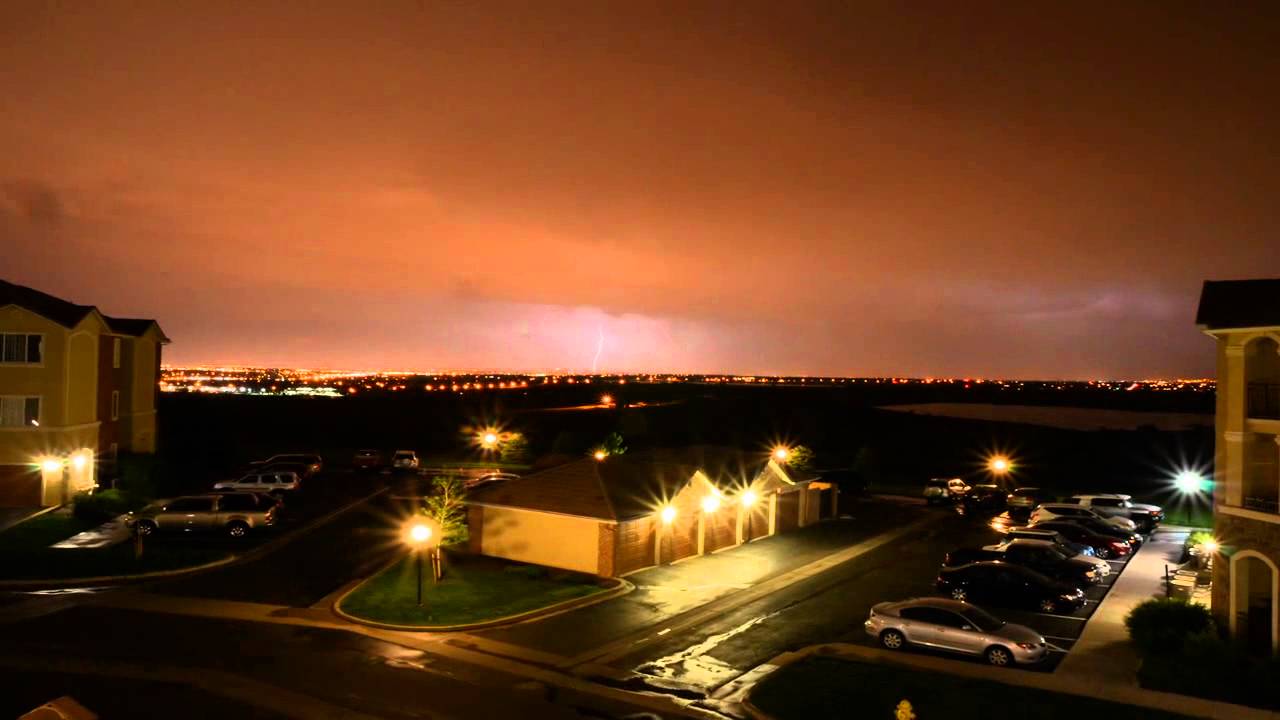 Denver Lightning & Thunder Storm, 6th June 2012 UFO? [Time Lapse] YouTube
