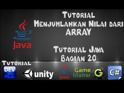 Tutorial Java dengan Netbeans - 20 Tutorial Menjumlahkan Nilai dari Array