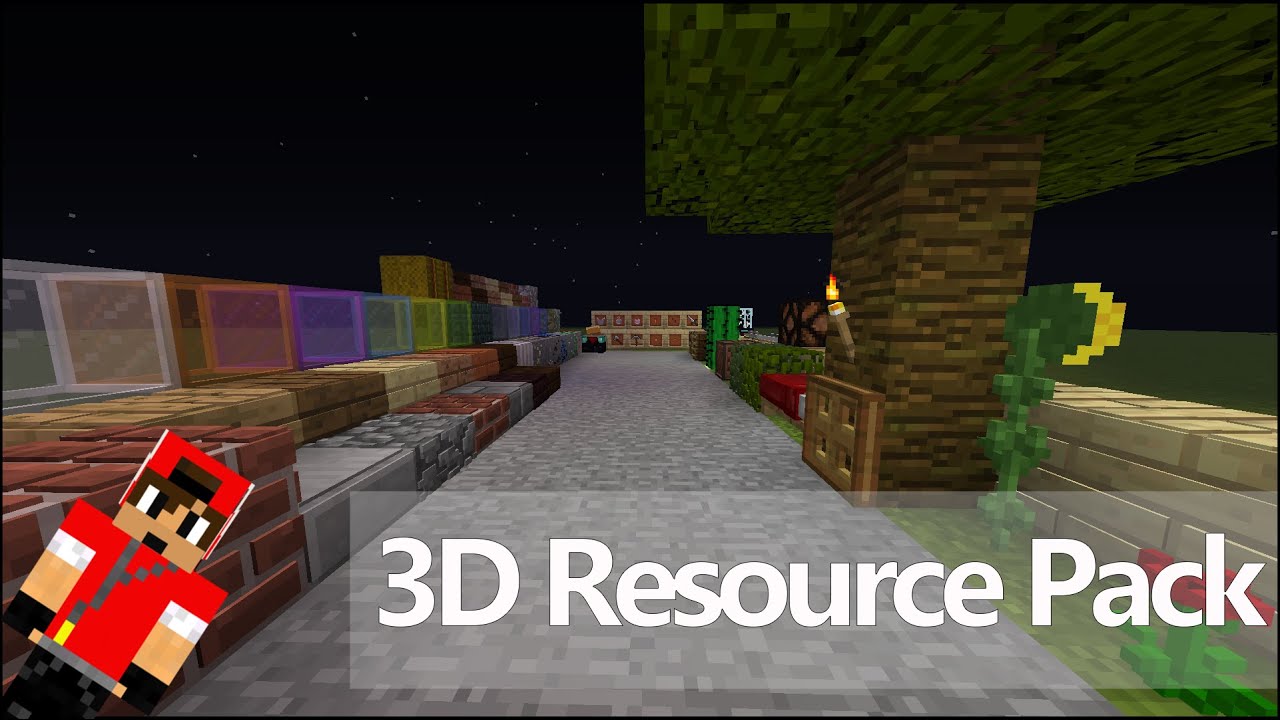 how to make minecraft 3d resource pack