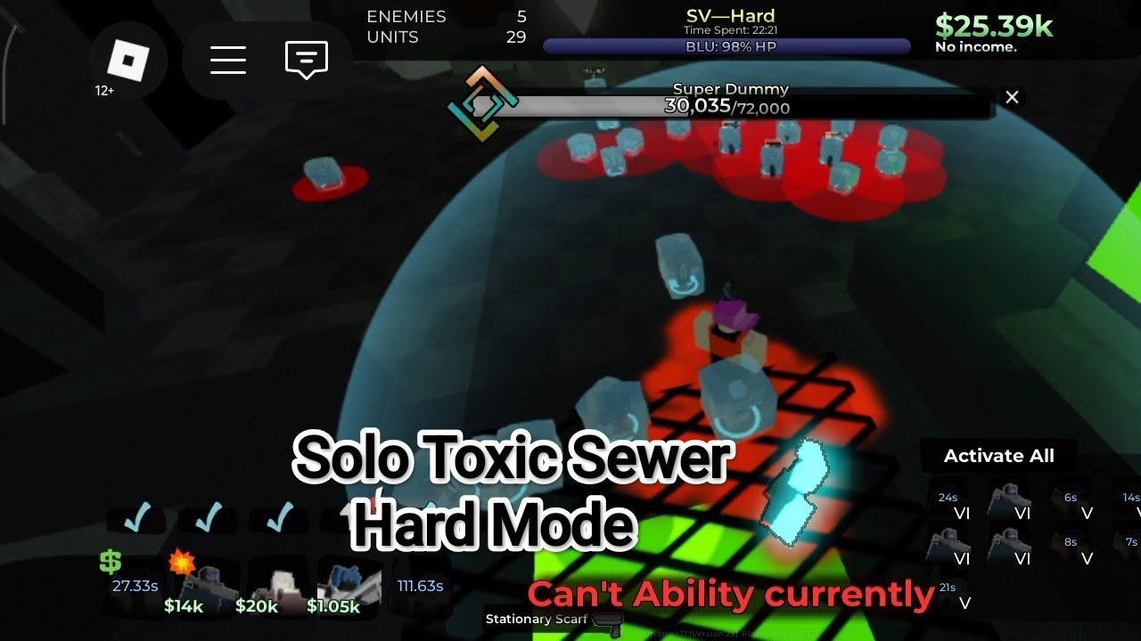 Solo Toxic Sewer Hard 1.17 | World Tower Defense