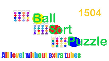Ball Sort Puzzle Level 1504 🎯 All level without extra tube 😂Game Walkthrough😘