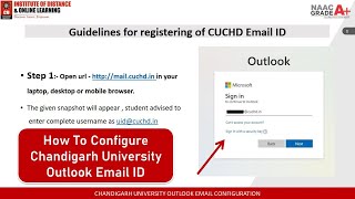 Chandigarh University Outlook Email ID Configuration | CU IDOL Outlook Email Configure screenshot 4