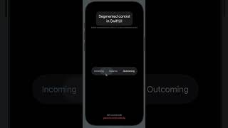 Segmented control in SwiftUI
