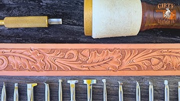 Step-by-Step Guide to Tooling an Oak Leaf and Acorn Belt Pattern