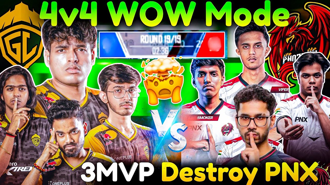 3MVP Destroy PNX💀BGIS Grind 4v4 WOW🔥 Full Shocked By Jonathan🤯 Spower Manya 1v3 - 1v4🥵