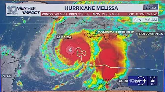 Tracking the Tropics: Melissa strengthens into a major hurricane as it nears Jamaica