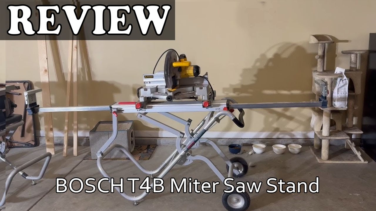 BOSCH T4B Portable Gravity-Rise Miter Saw Stand Review - Is It Worth It?