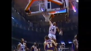 1986 Philadelphia 76ers Dunkfest vs Lakers (Barkley, Erving, Malone, Jones)