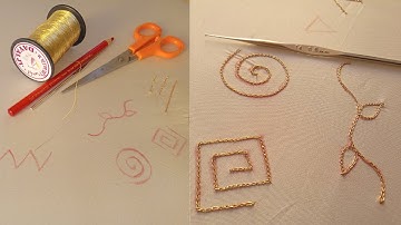 Class 3: Aari chain stitch in different shapes | Different shapes in chain stitch for beginners
