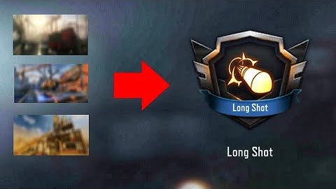 This 3 maps will help you to grind "LONGSHOT" fast in cod mobile