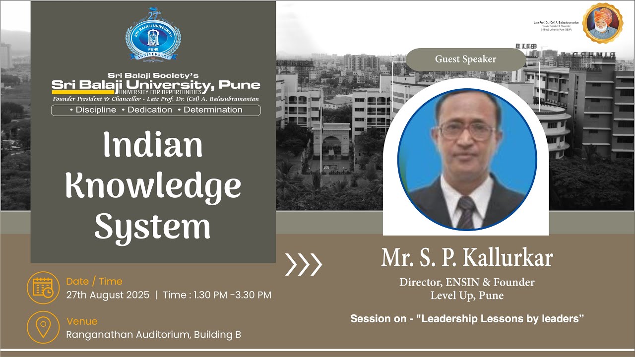 Indian Knowledge System|  Mr. S.P. Kallurkar  | SBUP