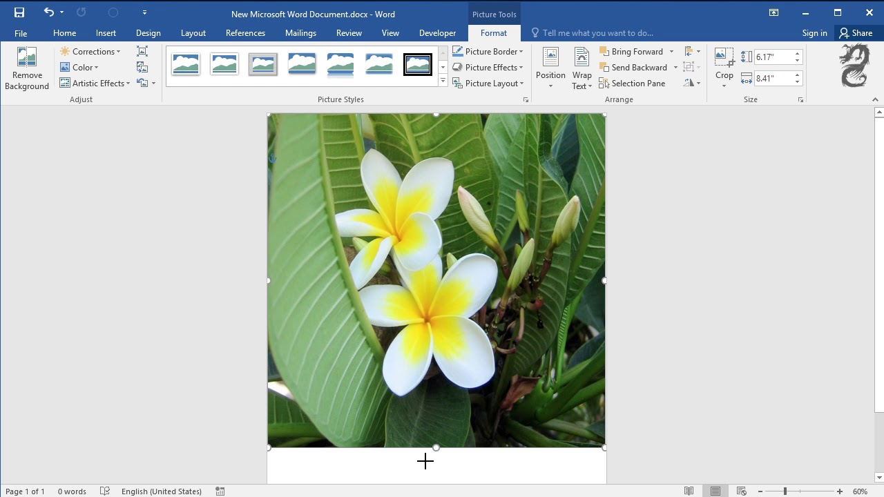How To Make An Image Fill The Entire Page In Word Using Full Size Of Page For An Image Youtube