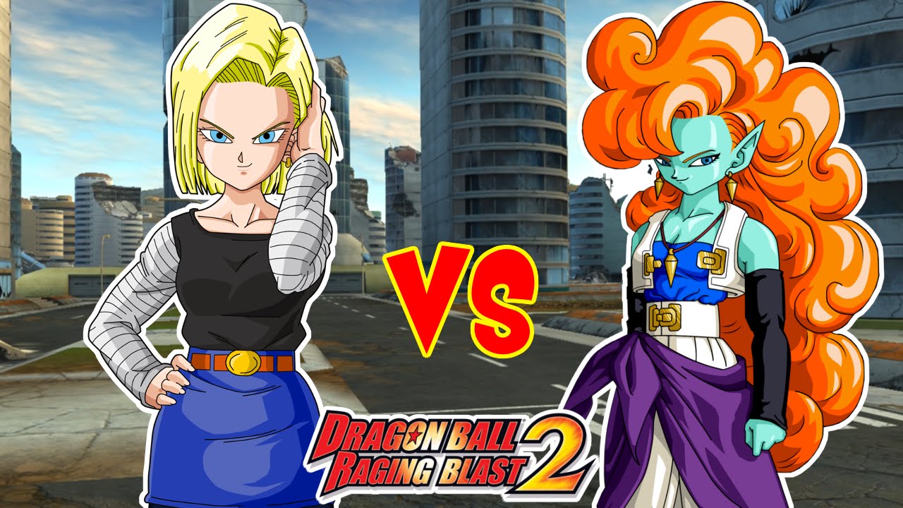 Dragon Ball Raging Blast 2 C 18 Vs Zangya Duelo De Hermosas Mujeres