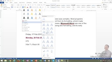 Part 4   Font in Word 2013 Urdu Tutorials by Irfan Bakaly