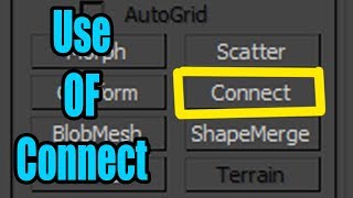 What use of  "CONNECT" Compound Object in 3DsMax