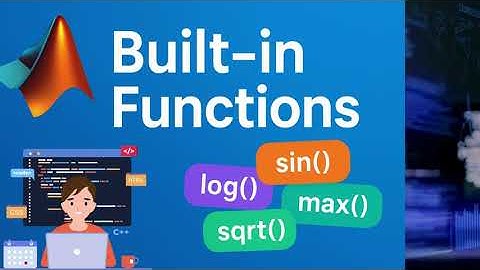 MATLAB Build in Functions for Beginners