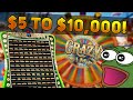 HOW I TURNED $5 INTO $10,000 ON CRAZY TIME (INSANE)