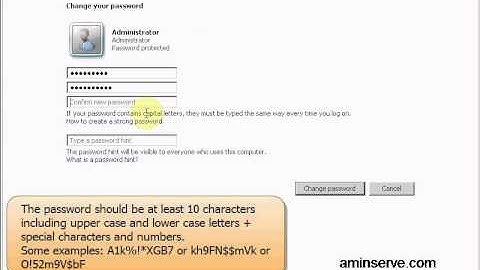 How to change Windows 2008 administrator password