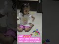2 Year Baby Learns Colors & Shapes from Waste 😱♻️#colors #colorlearning #shapes #shorts #cutebaby