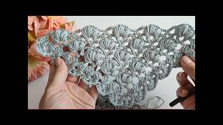 Bu Şalı Görenler Nasıl Yapıldığını Soruyor! 💥💥 Crochet Triangle Shawl Model