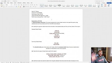 D326 Advanced Data Management | WGU Software Engineering | Trigger, Function, and Report Walkthrough