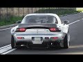 Mazda RX7 FD3S w/ Rocket Bunny Kit - Single Turbo 13B Rotary Engine Sound!