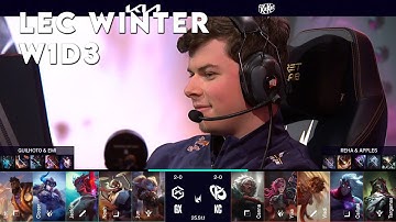 GX vs KC | LEC 2025 Winter Split Week 1 Day 3 | GIANTX vs Karmine Corp