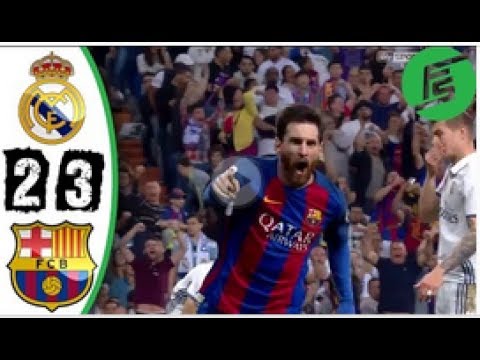 Real Madrid vs Barcelona 2 3 2017 Highlights & Goals HD 1 - YouTube
