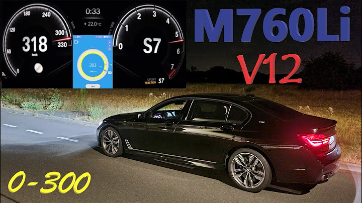 BMW M760Li 0-300 Km/h Acceleration Topspeed Test Dragy GPS