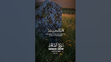 فَلَمَّا بَلَغَ مَعَهُ السَّعْيَ قَالَ يَا بُنَيَّ إِنِّي أَرَىٰ فِي الْمَنَامِ ۚ  سورة الصافات: 102