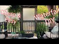 Outdoor Water Wall DIY/ Using An Old Shower Door/ For Pennies😯