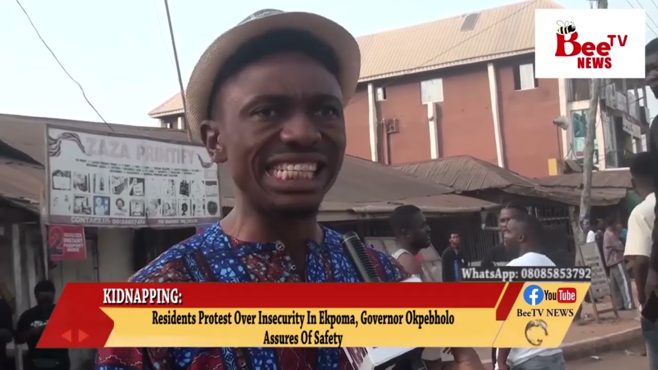 Residents Protest Over Insecurity In Ekpoma Esan West Local Government Area Of Edo State Over.