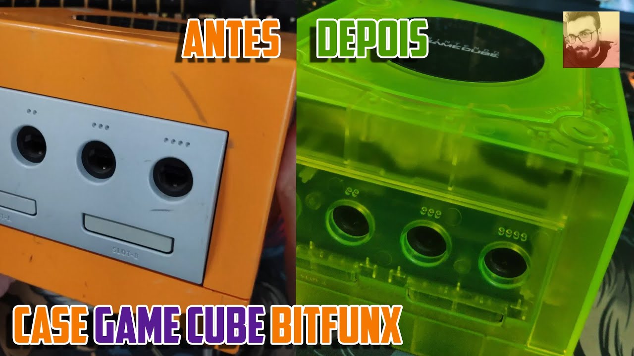 GAME CUBE TRANSLÚCIDO - CARCAÇA BITFUNX - INSTALAÇÃO - YouTube