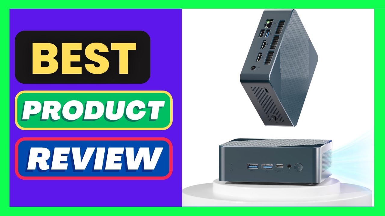 Getorli Mini PC, AMD 3550H(Max 3.7GHz), Mini Computers 16GB DDR4 RAM