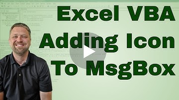 VBA put an Icon on Msgbox (Exclamation, Question Mark, Information, and X)