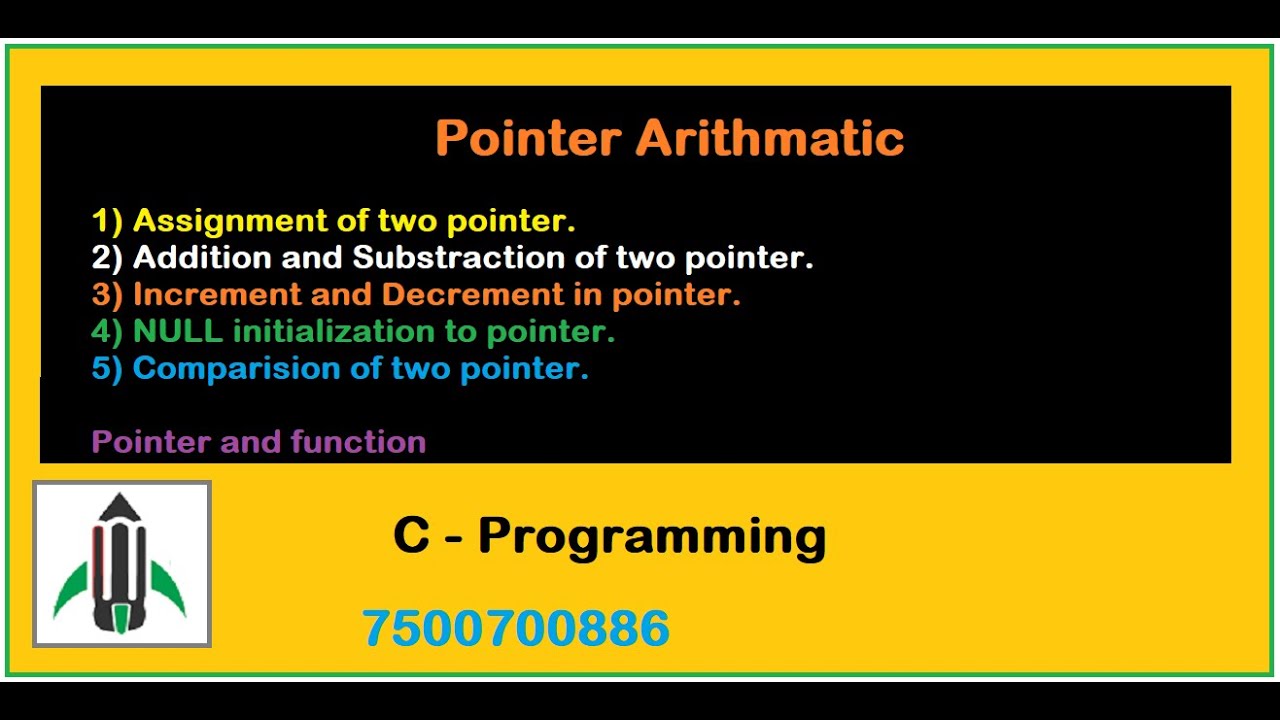 assignment for pointer