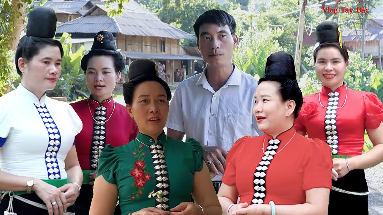 [Hát Thái] Quàng Lả Được Các Nghệ nhân Hát Thái Nữ Vay Quanh Không Biết Chọn Cô Nào